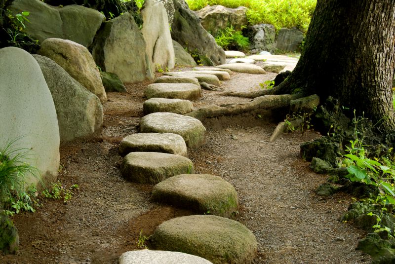 Stone Pathway Construction